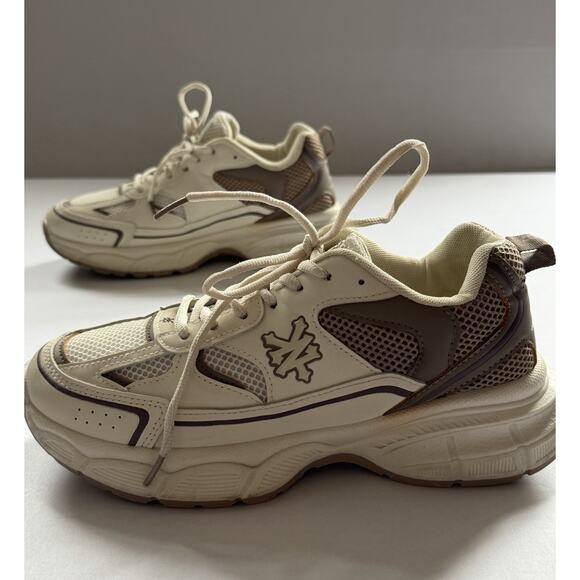 Zoo York Shoes - Zoo York Chunky Sneakers Beige Brown Mesh Dad Shoes Size 42 (US 9) Streetwear